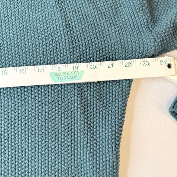 Old Navy Women's M Green Textured Tunic Length Knit Sweater Cottage - Picture 5 of 9
